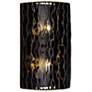 3_Varaluz Estela 16" H Matte Black Gold 2-Light Wall Sconce more views
