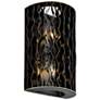 4_Varaluz Estela 16" H Matte Black Gold 2-Light Wall Sconce more views