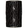 6_Varaluz Estela 16" H Matte Black Gold 2-Light Wall Sconce more views