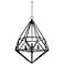 Varaluz Facet 18" Wide Forged Iron Pendant Light