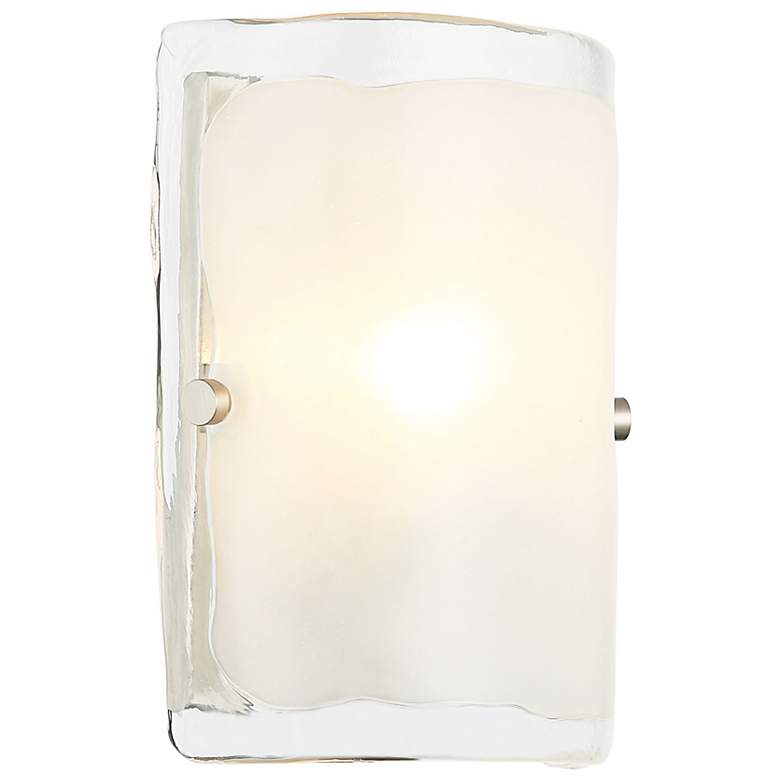 Image 1 Varaluz Fairchild 8 1/4" High Polished Nickel Wall Sconce