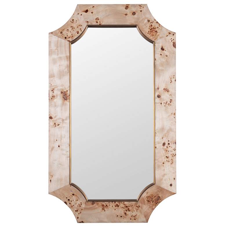 Image 1 Varaluz Farra Poplar Burl/Weathered Brass 26" x 44" Wall Mirror