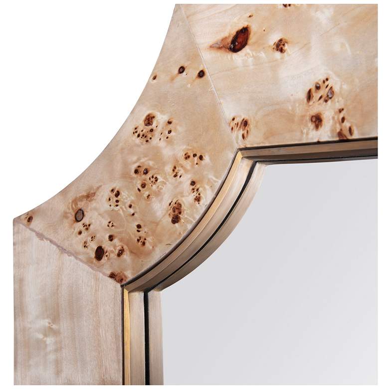 Image 5 Varaluz Farra Poplar Burl/Weathered Brass 26" x 44" Wall Mirror more views