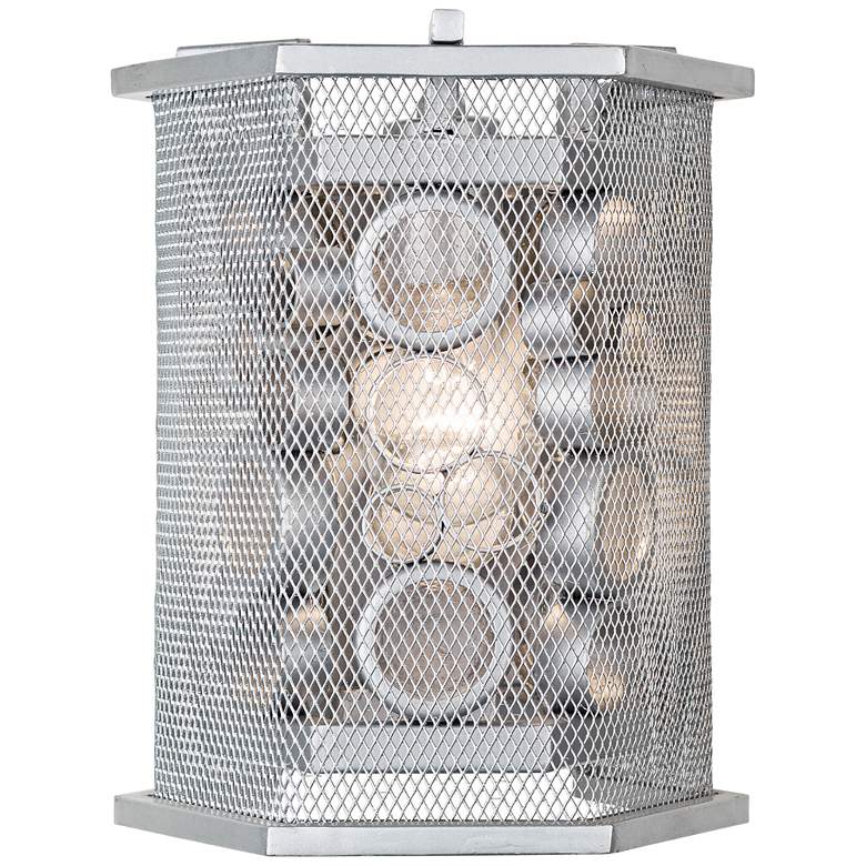 Image 1 Varaluz Fascination 10 1/2" High Metallic Silver Wall Sconce