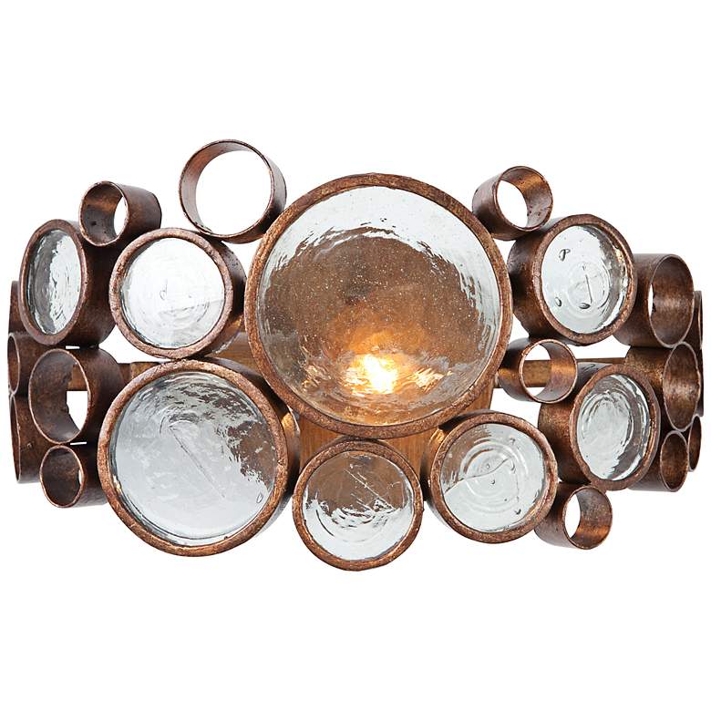 Image 1 Varaluz Fascination 7 inch High Hammered Ore Wall Sconce