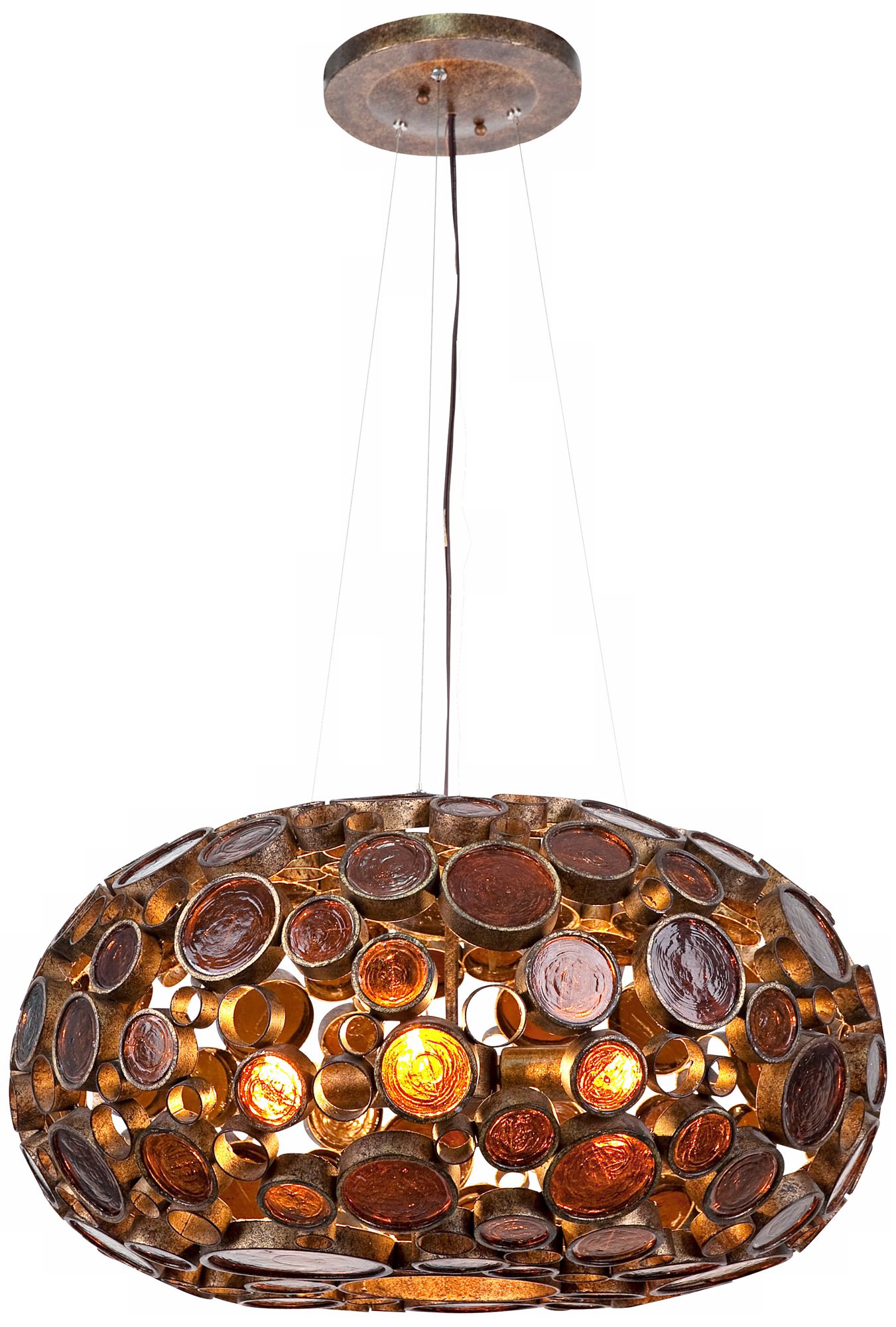 Varaluz Fascination Kolorado Reclaimed Glass Pendant Light