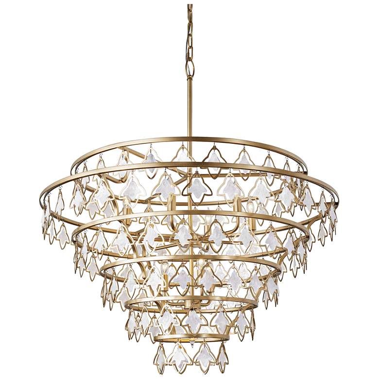 Image 2 Varaluz Fleur 36" Wide French Gold 10-Light Chandelier