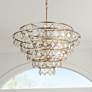 1_Varaluz Fleur 36" Wide French Gold 10-Light Chandelier