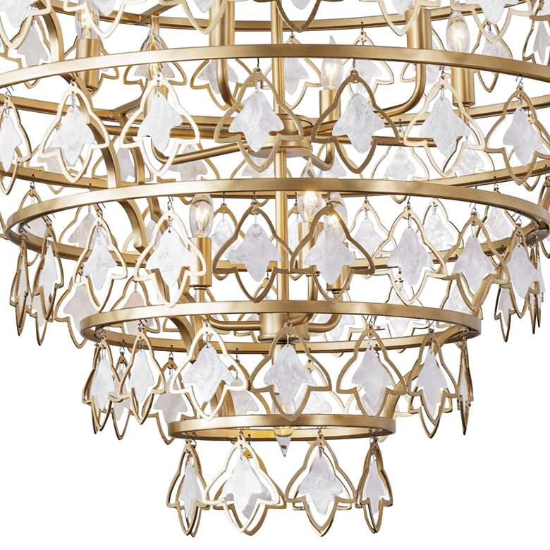 Image 3 Varaluz Fleur 36" Wide French Gold 10-Light Chandelier more views
