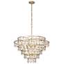 5_Varaluz Fleur 36" Wide French Gold 10-Light Chandelier more views