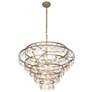 6_Varaluz Fleur 36" Wide French Gold 10-Light Chandelier more views