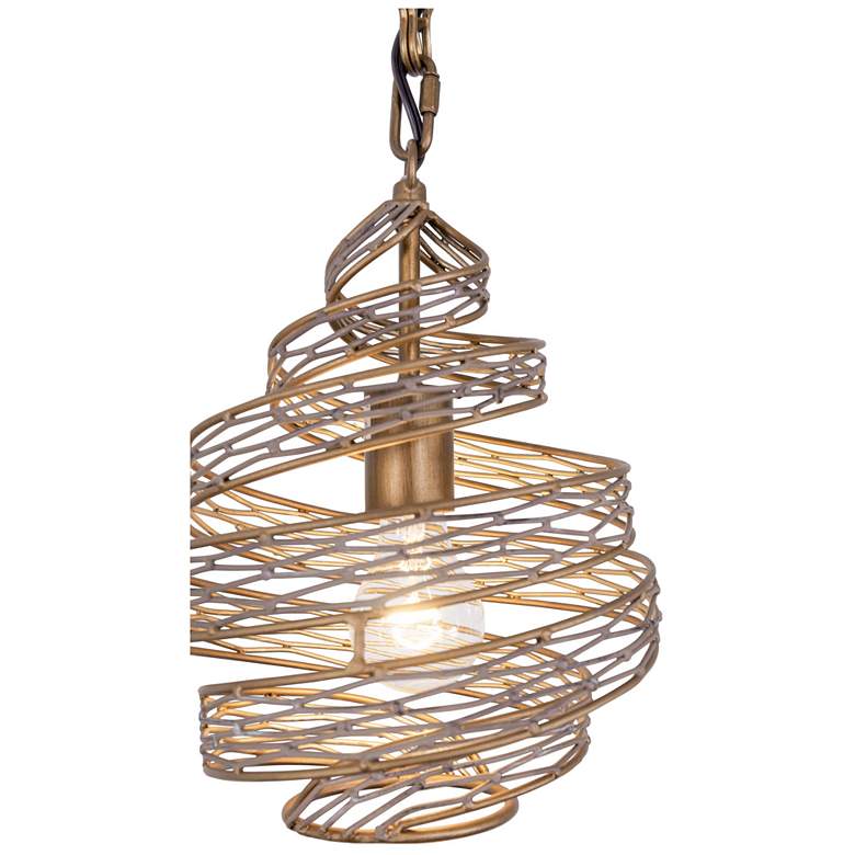 Image 3 Varaluz Flow 10" Wide Hammered Ore Mini Pendant Light more views