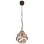 4_Varaluz Flow 10" Wide Hammered Ore Mini Pendant Light more views