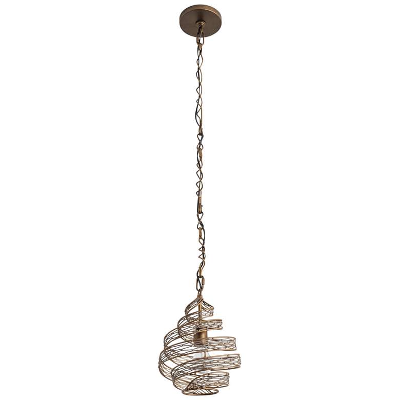 Image 5 Varaluz Flow 10" Wide Hammered Ore Mini Pendant Light more views