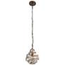 5_Varaluz Flow 10" Wide Hammered Ore Mini Pendant Light more views