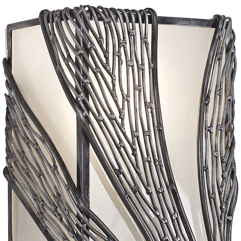 Image 2 Varaluz Flow 14 1/2" High Steel 2-Light Frosted Wall Sconce more views