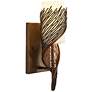 4_Varaluz Flow 14" High Hammered Ore Left-Facing Wall Sconce more views
