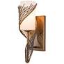 5_Varaluz Flow 14" High Hammered Ore Left-Facing Wall Sconce more views