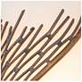 6_Varaluz Flow 14" High Hammered Ore Left-Facing Wall Sconce more views