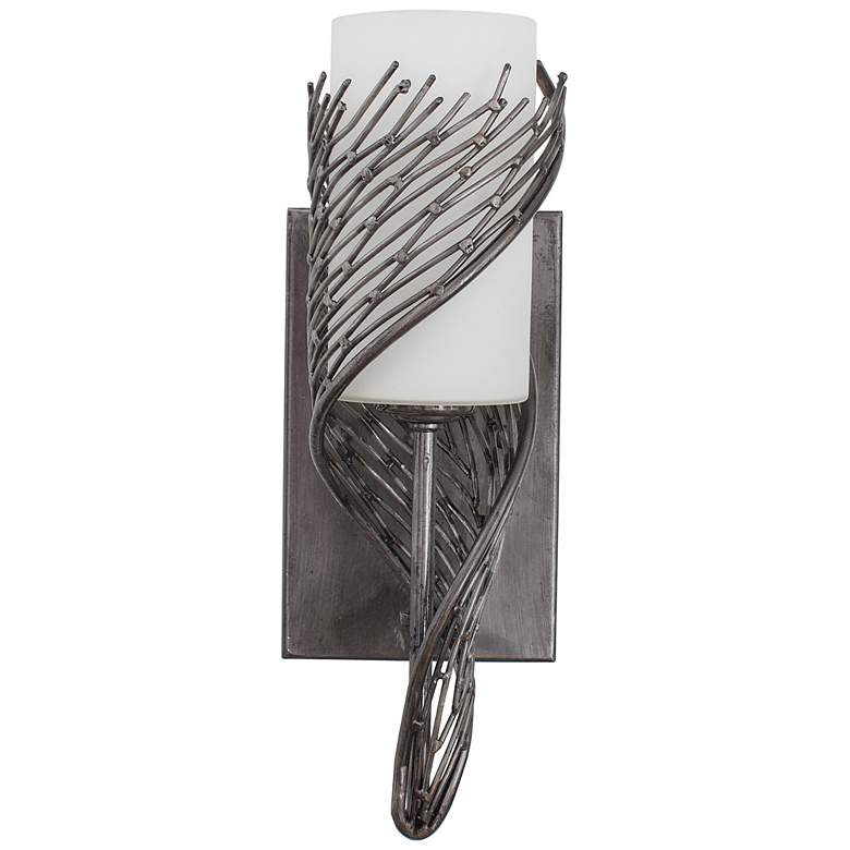 Image 2 Varaluz Flow 14" High Recycled Steel 1-Light Wall Sconce more views