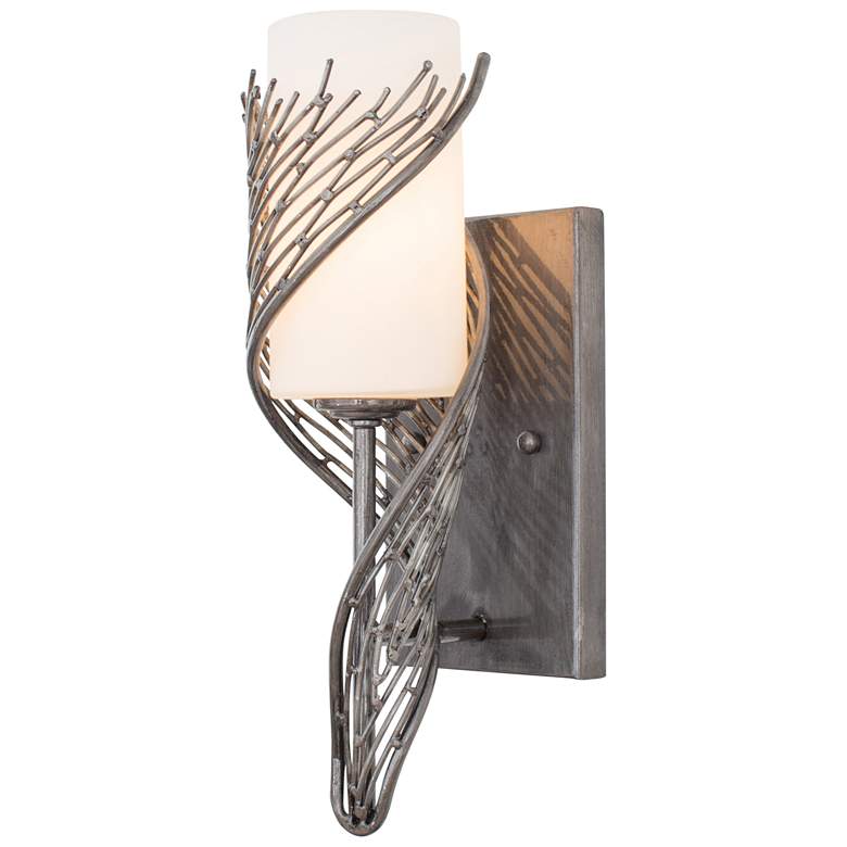 Image 3 Varaluz Flow 14" High Recycled Steel 1-Light Wall Sconce more views