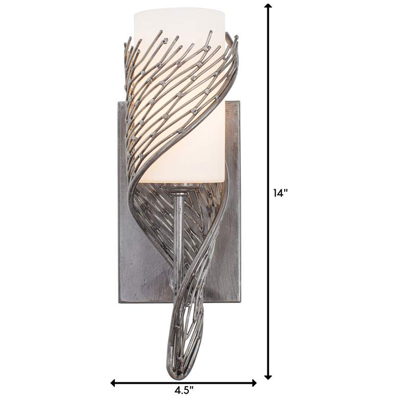 Image 4 Varaluz Flow 14" High Recycled Steel 1-Light Wall Sconce more views