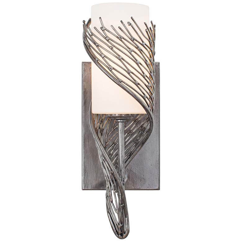 Image 2 Varaluz Flow 14 inch High Steel Wall Sconce
