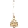 2_Varaluz Flow 18" Wide 3-Light Modern Twist Natural Rattan  Pendant more views