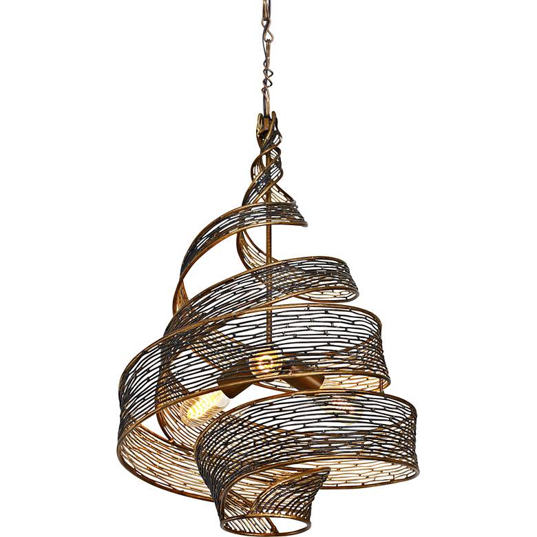 Image 2 Varaluz Flow 18 inch Wide Hammered Ore Pendant Light