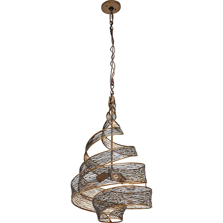 Image 3 Varaluz Flow 18" Wide Hammered Ore Pendant Light more views