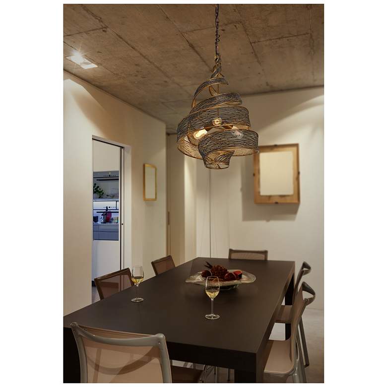 Image 7 Varaluz Flow 18" Wide Hammered Ore Pendant Light more views