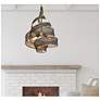 Varaluz Flow 18" Wide Hammered Ore Pendant Light