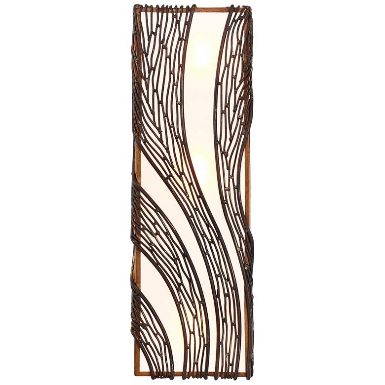 Image 3 Varaluz Flow 20 1/4" High Hammered Ore Wall Light Sconce more views