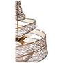 6_Varaluz Flow 26" Wide Hammered Ore Twist 6-Light Modern Pendant more views