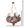 7_Varaluz Flow 28 1/2" Wide Hammered Ore Chandelier more views