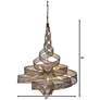 4_Varaluz Flow 30" Wide Hammered Ore Six-Light Pendant Light more views