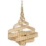 1_Varaluz Flow 30"W Baguette and Natural Rattan Pendant Light