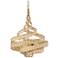 Varaluz Flow 30"W Baguette and Natural Rattan Pendant Light