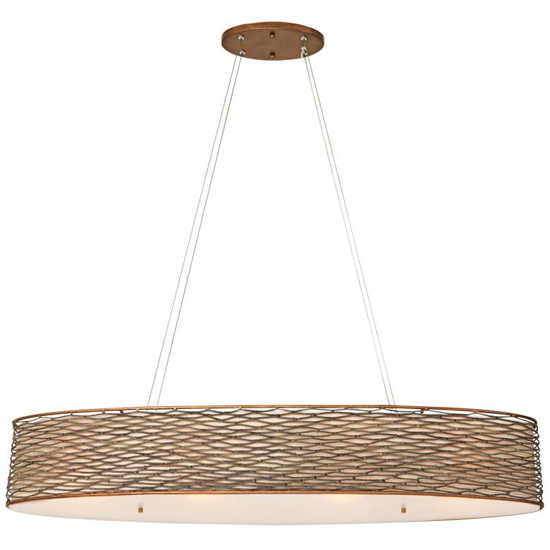 Image 3 Varaluz Flow 36 inch Hammered Ore Modern Kitchen Island Pendant Light more views