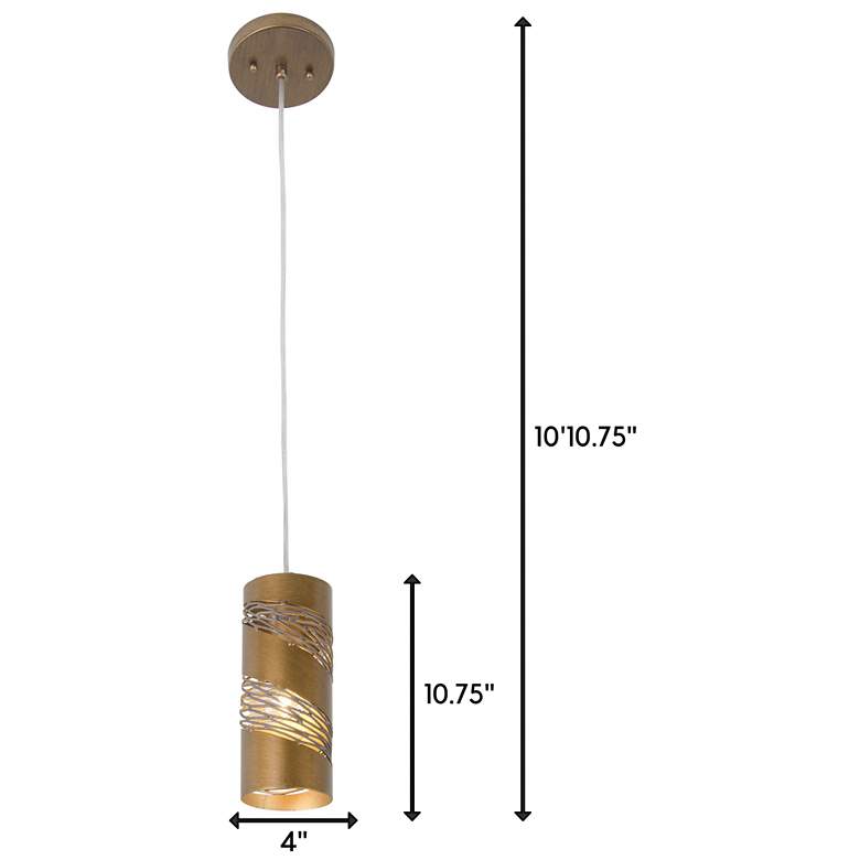 Image 5 Varaluz Flow 4" Wide Hammered Ore Mini Pendant Light more views