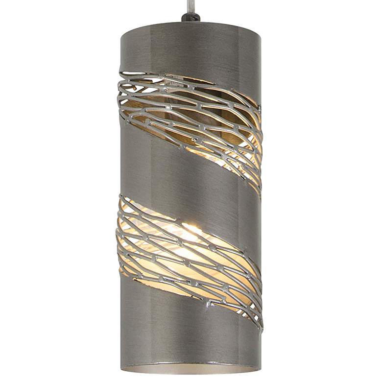 Image 2 Varaluz Flow 4" Wide Steel Cylinder Mini Pendant more views