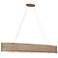 Varaluz Flow 48"W Hammered Ore 6-Light Oval Linear Pendant