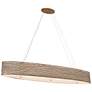 2_Varaluz Flow 48"W Hammered Ore 6-Light Oval Linear Pendant more views