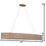 5_Varaluz Flow 48"W Hammered Ore 6-Light Oval Linear Pendant more views
