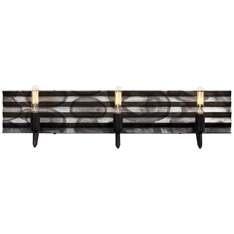 Image 1 Varaluz Flynne 25" Wide Ombre Galvanized 3-Light Bath Light