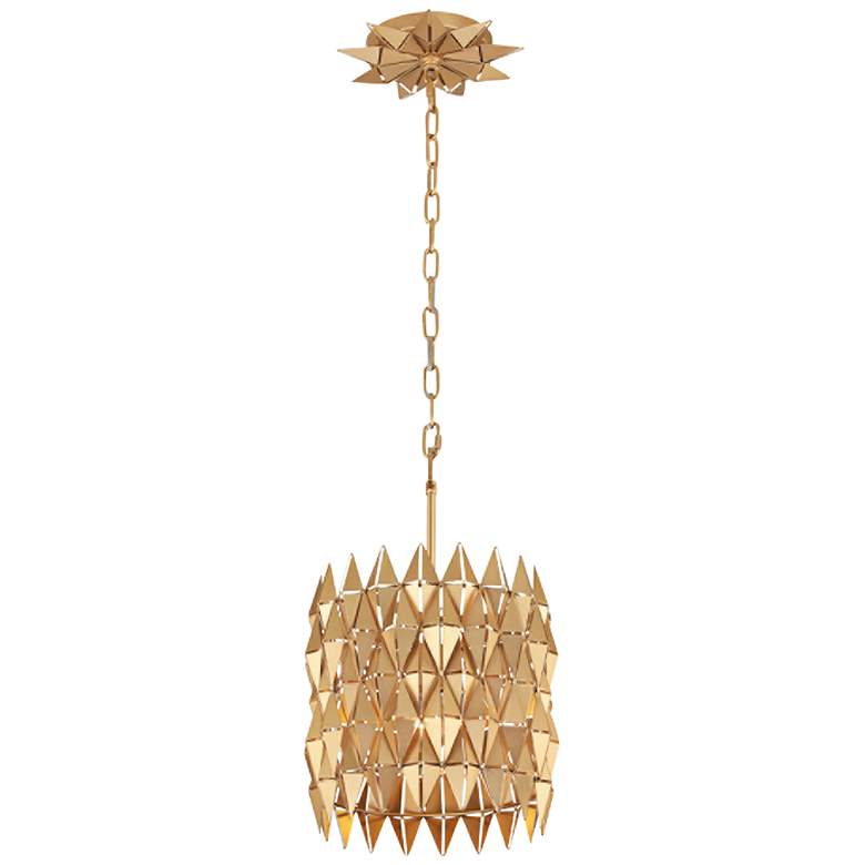 Image 1 Varaluz Forever 12 inch Wide French Gold Mini Pendant Light