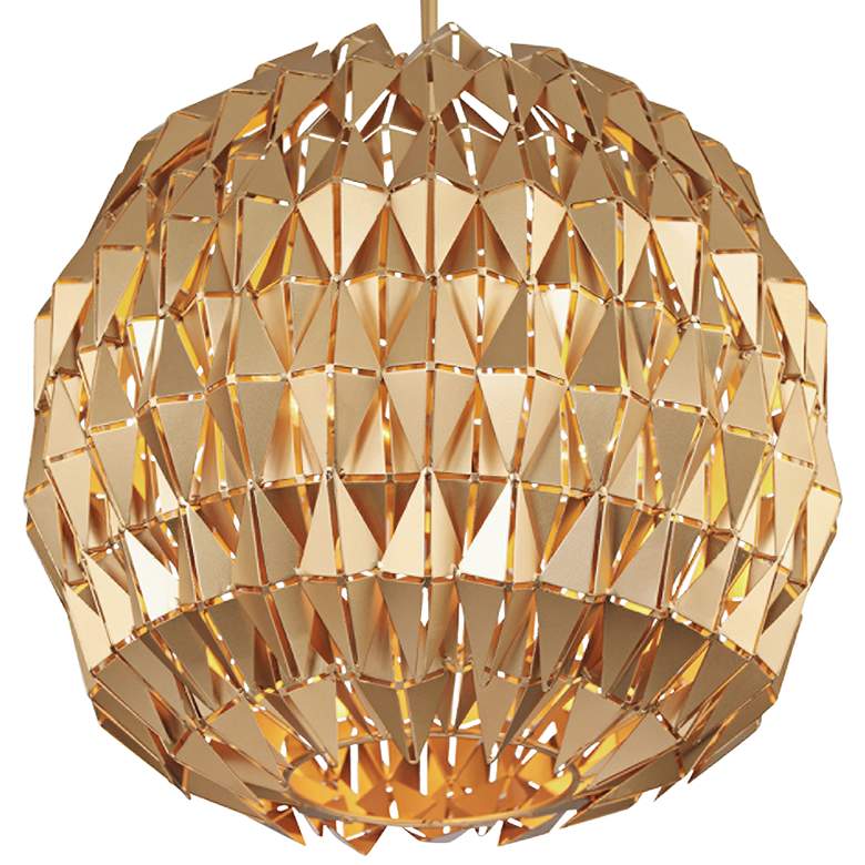 Image 2 Varaluz Forever 18 inch Wide French Gold Globe Pendant Light more views