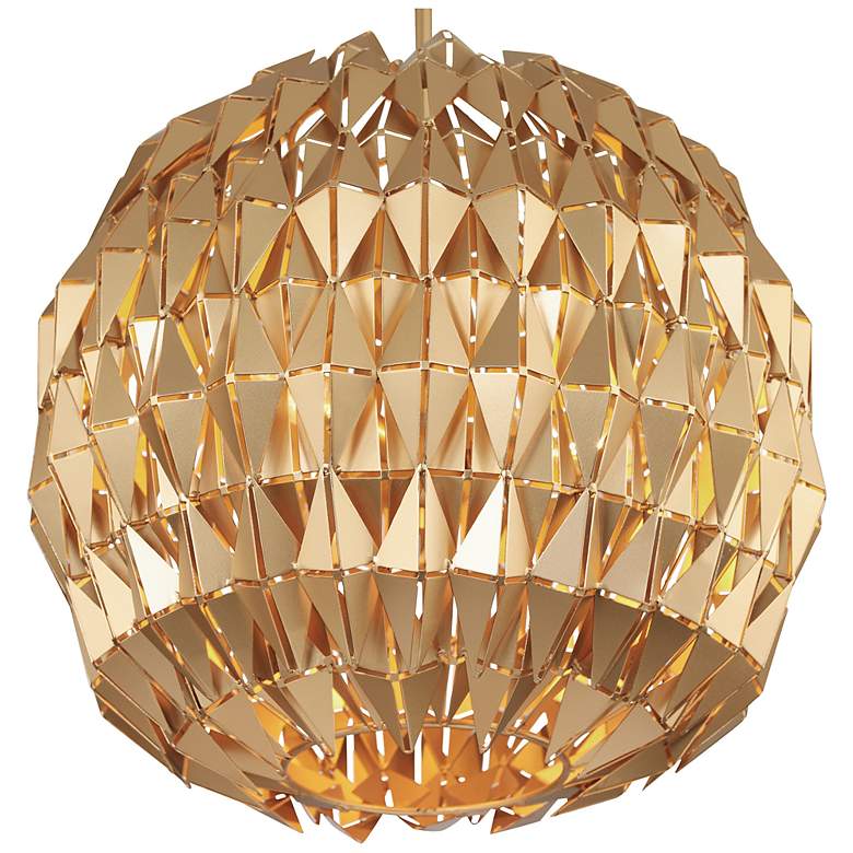 Image 2 Varaluz Forever 18 inch Wide French Gold Globe Pendant Light more views