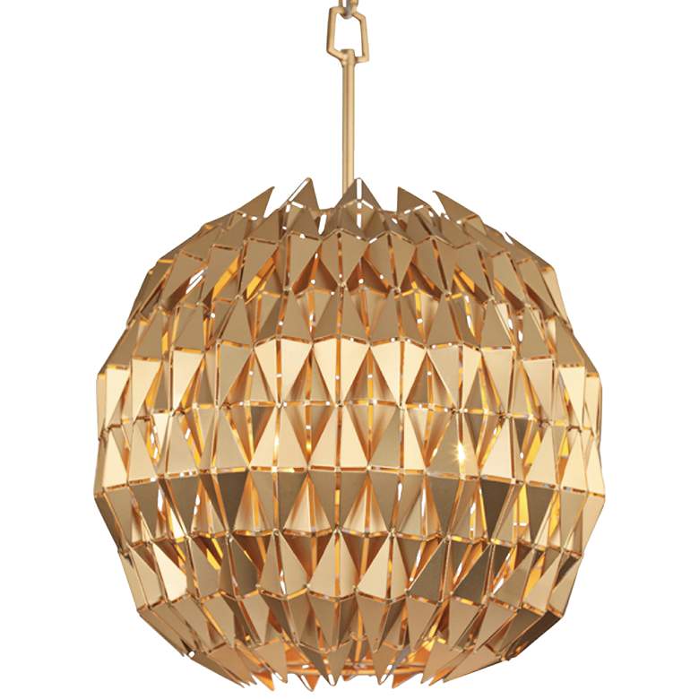 Image 3 Varaluz Forever 18 inch Wide French Gold Globe Pendant Light more views