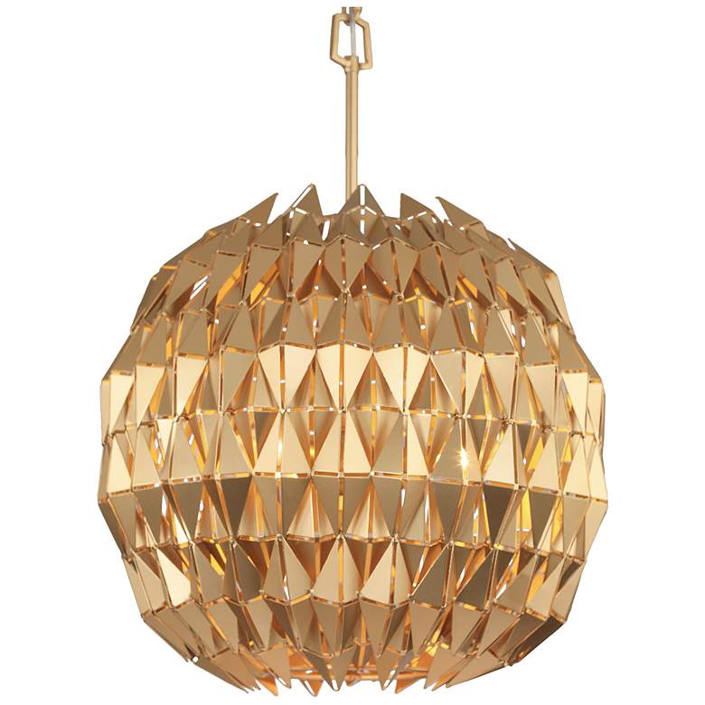 Image 3 Varaluz Forever 18 inch Wide French Gold Globe Pendant Light more views